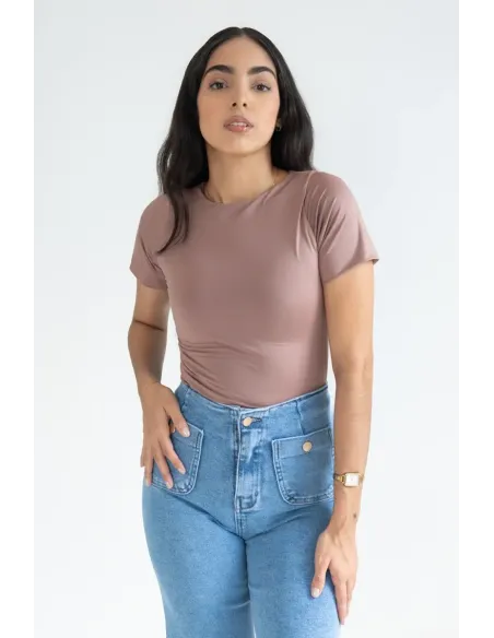 TSHIRT BASICA CAMEL