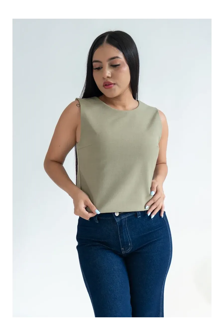 SASTRE LINA VERDE OLIVO