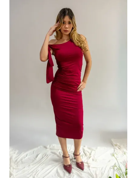 ESSENCE DRESS VINO
