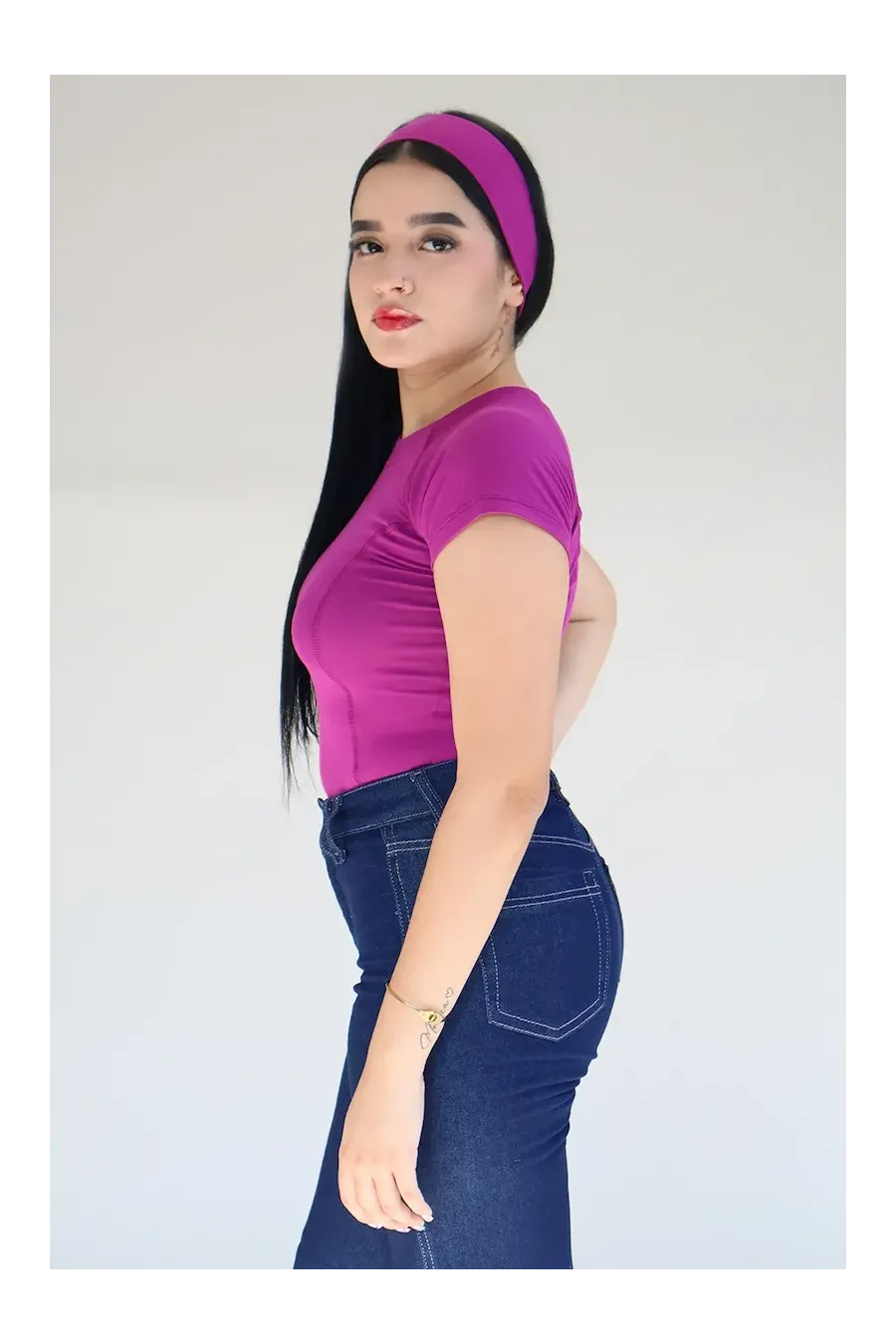 BABBY TEE MORADA
