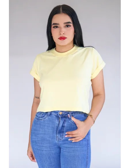CROP TOP AMARILLA