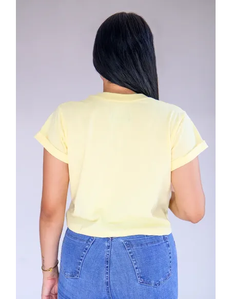 CROP TOP AMARILLA