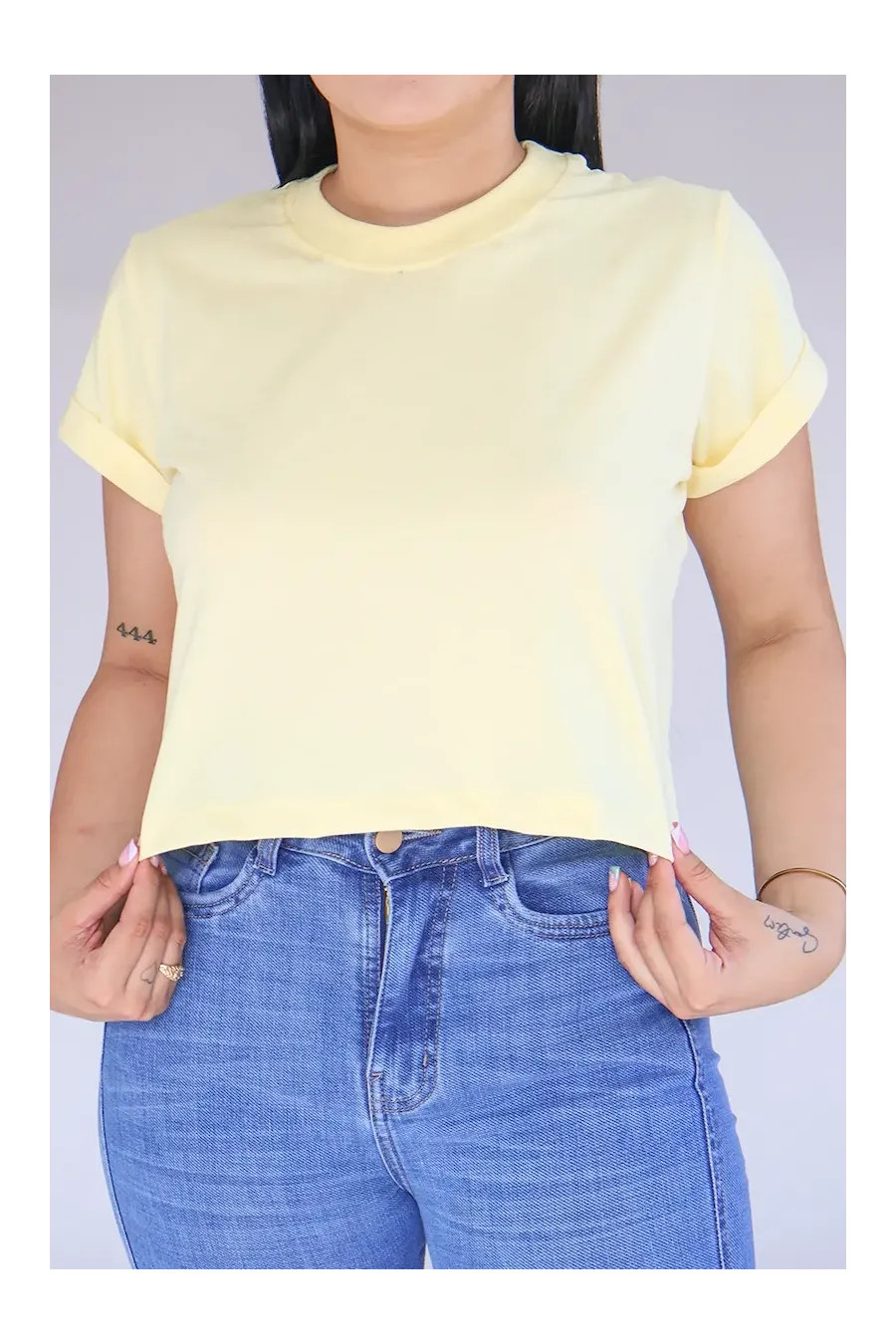 CROP TOP AMARILLA