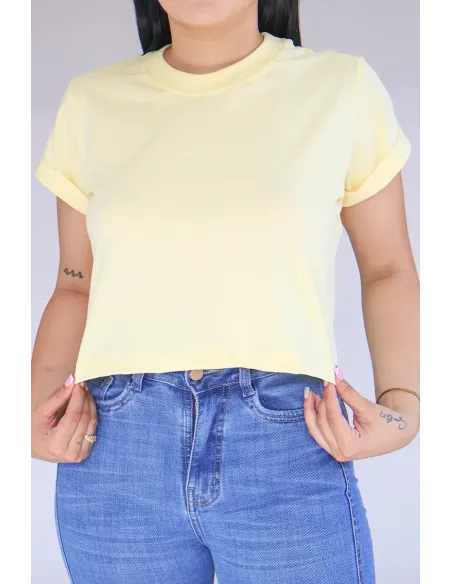 CROP TOP AMARILLA