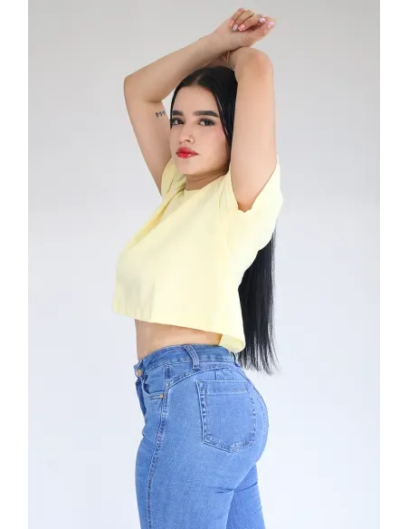 CROP TOP AMARILLA