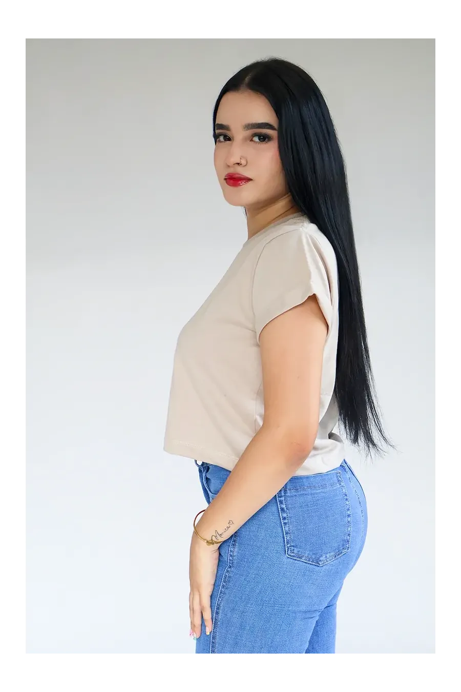 CROP TOP BEIGE