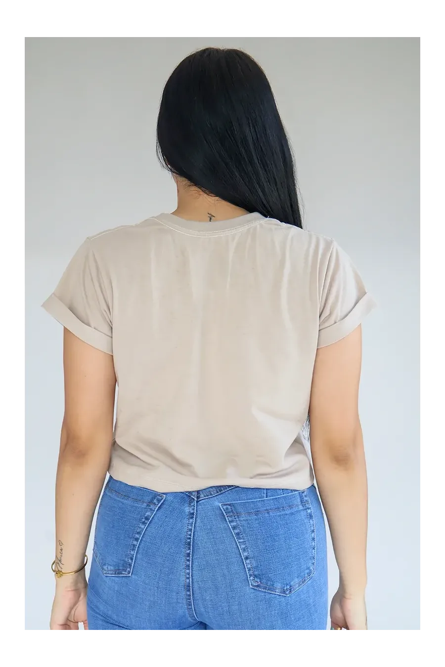 CROP TOP BEIGE