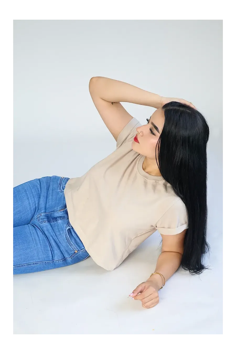 CROP TOP BEIGE