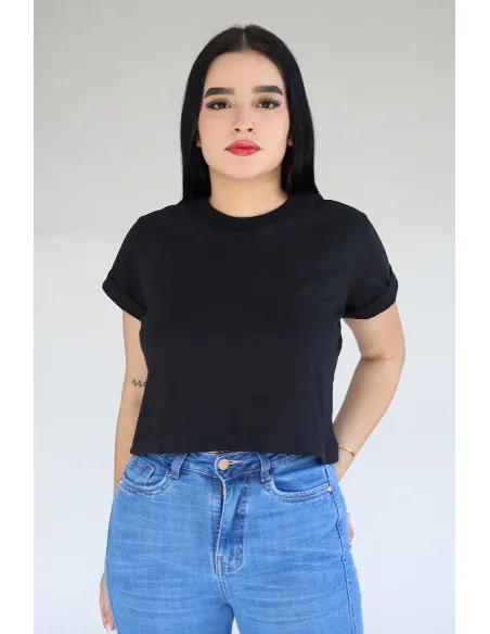CROP TOP NEGRA
