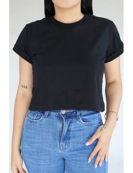 CROP TOP NEGRA