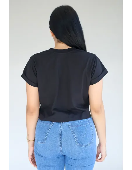 CROP TOP NEGRA