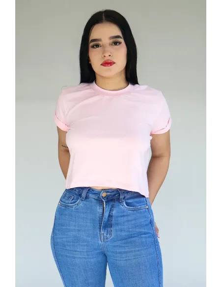 CROP TOP ROSADA