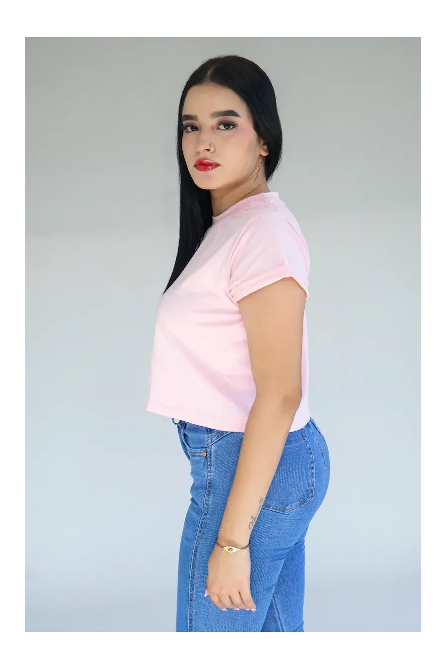 CROP TOP ROSADA