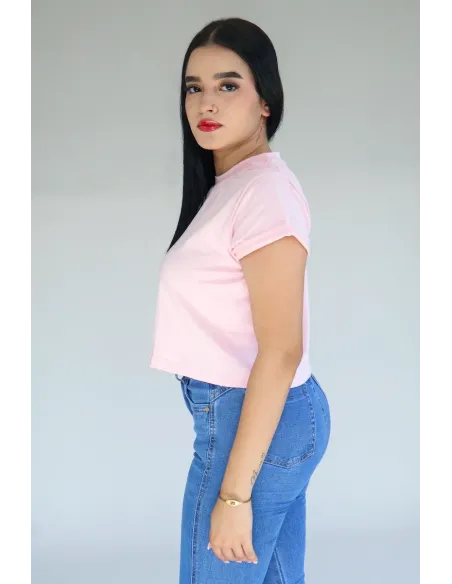 CROP TOP ROSADA