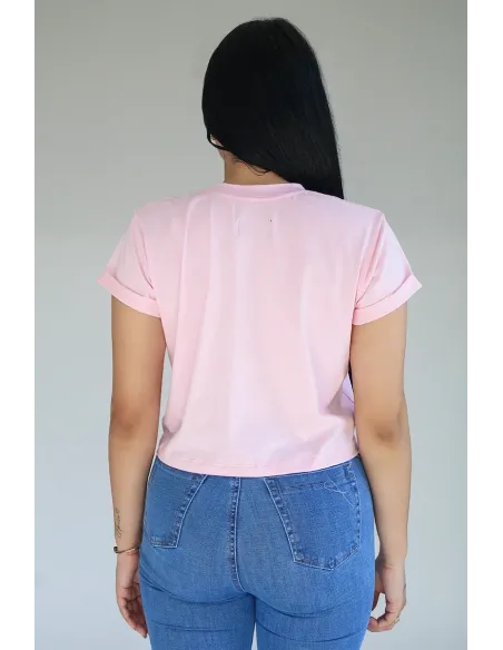 CROP TOP ROSADA