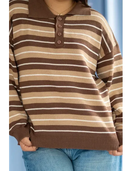 SWEATER VINTAGE CAFÉ/BEIGE