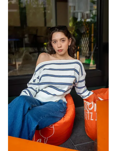 RETRO BLANCO/AZUL