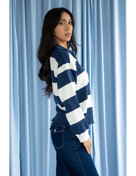 RETROCHIC BLANCO/AZUL