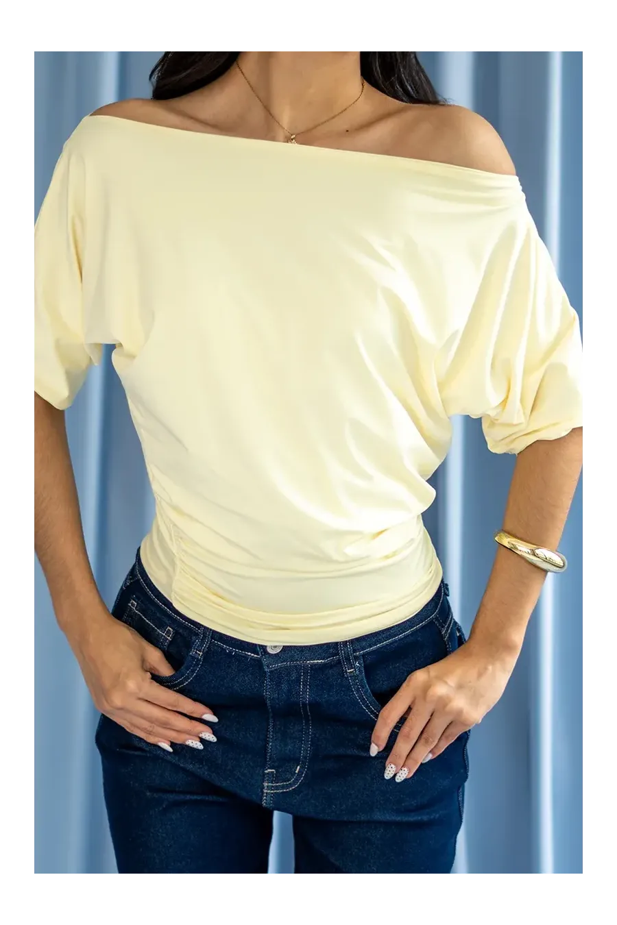 TOP RETRO AMARILLA