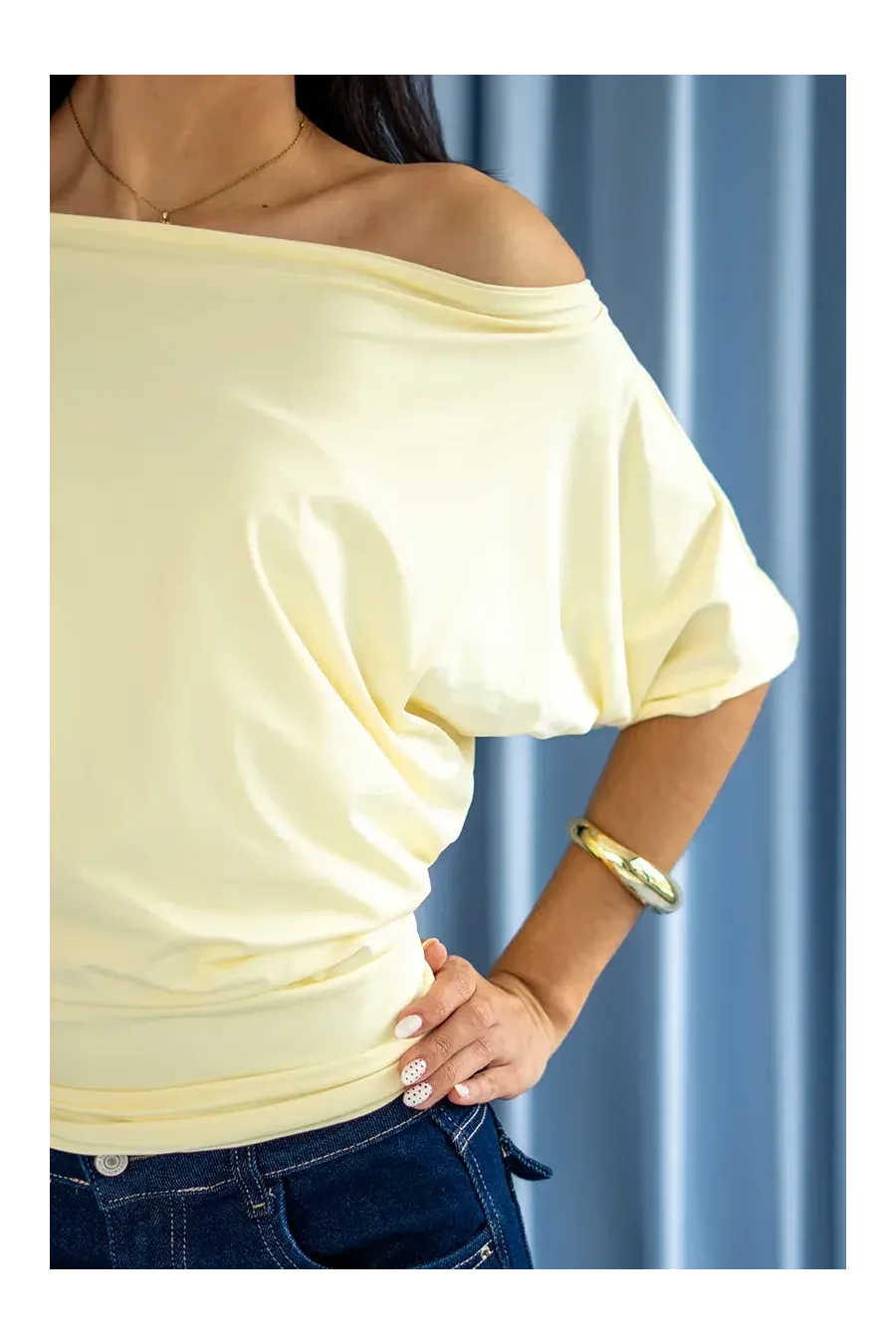 TOP RETRO AMARILLA