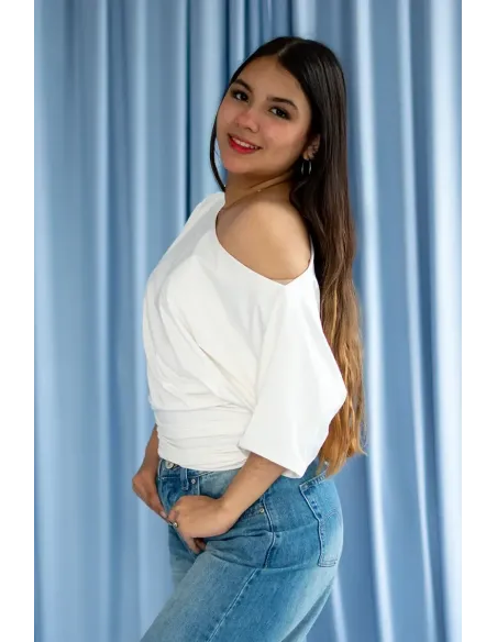 TOP RETRO MARFIL