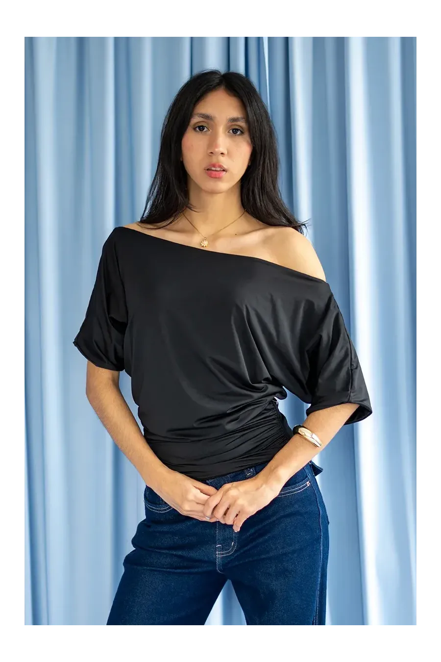 TOP RETRO NEGRA