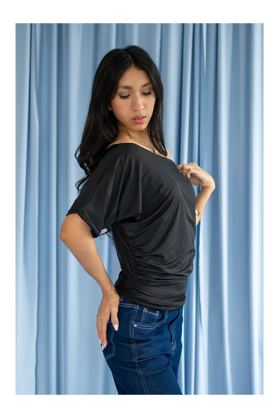 TOP RETRO NEGRA