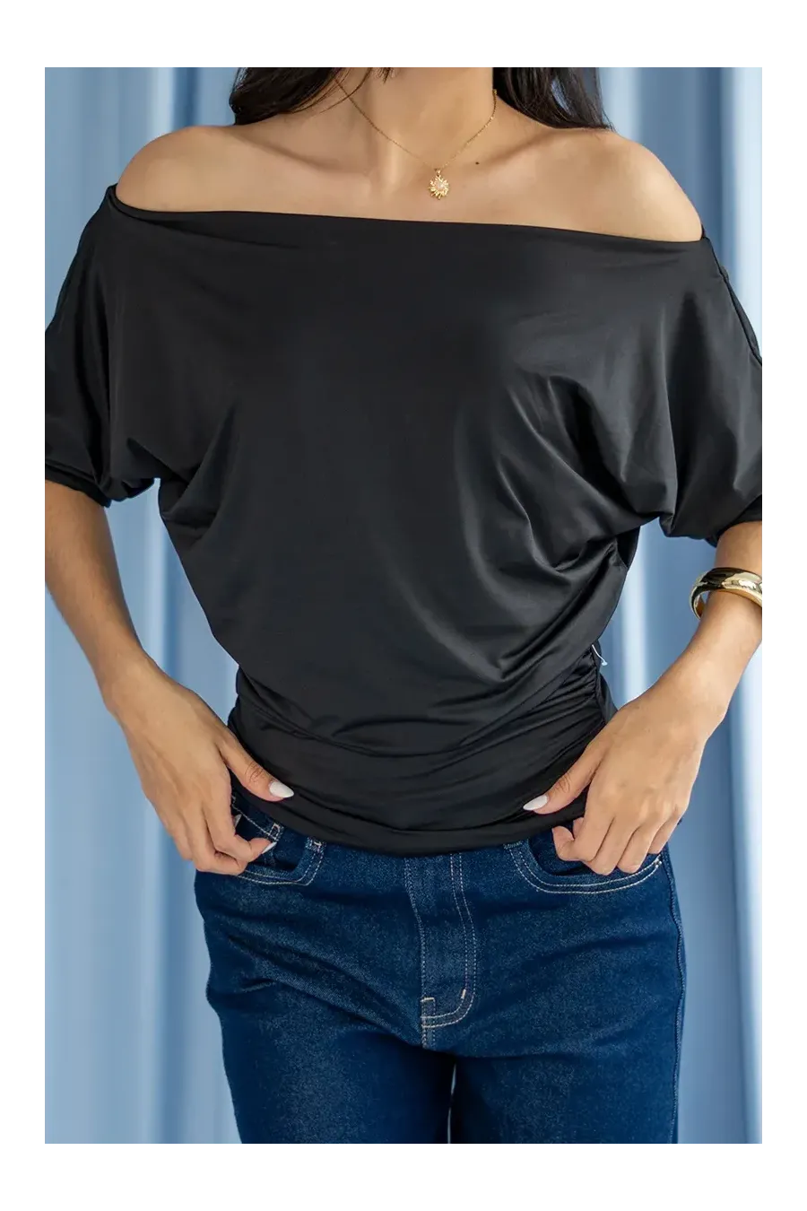 TOP RETRO NEGRA