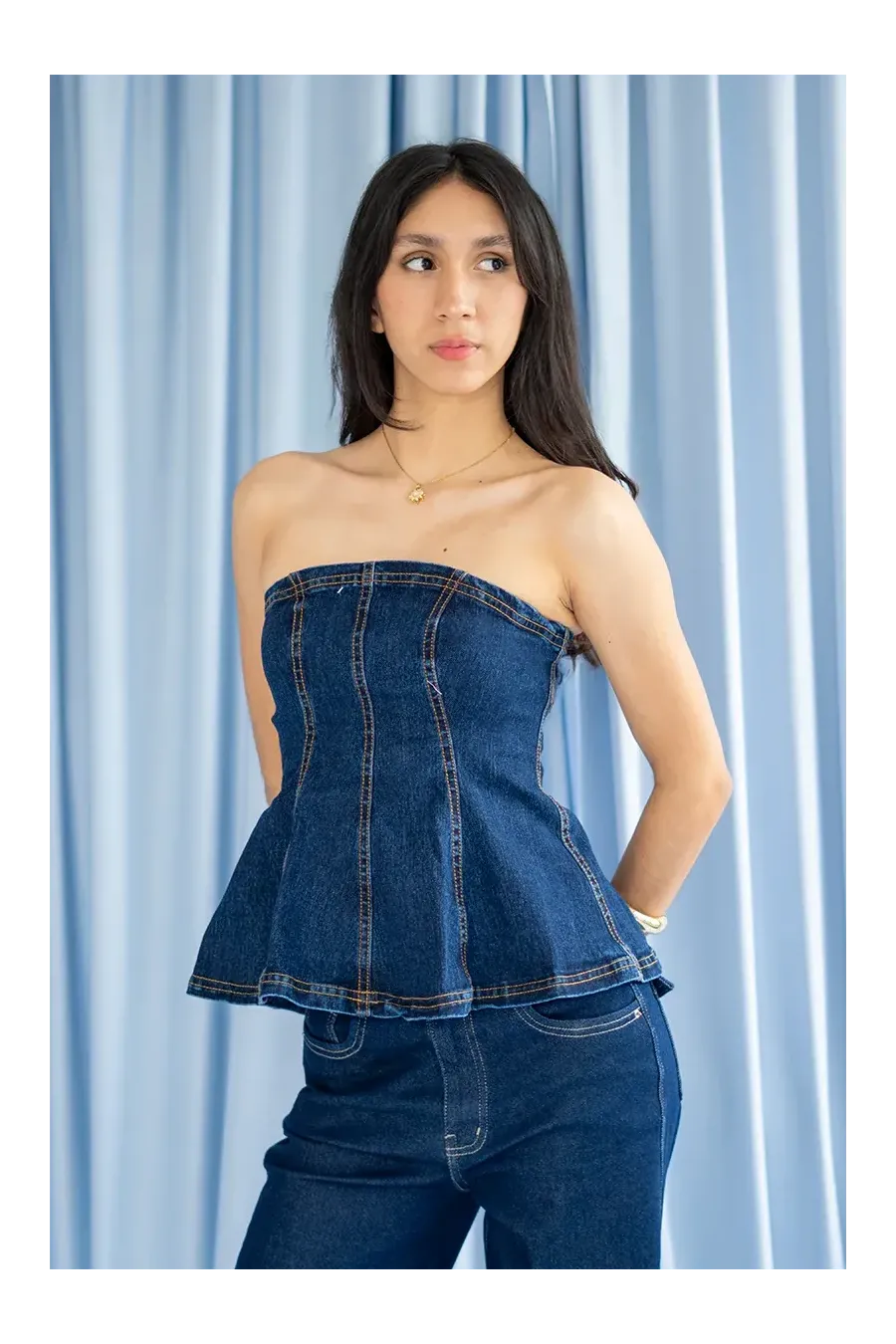 CLARTE VEST JEAN OSCURO
