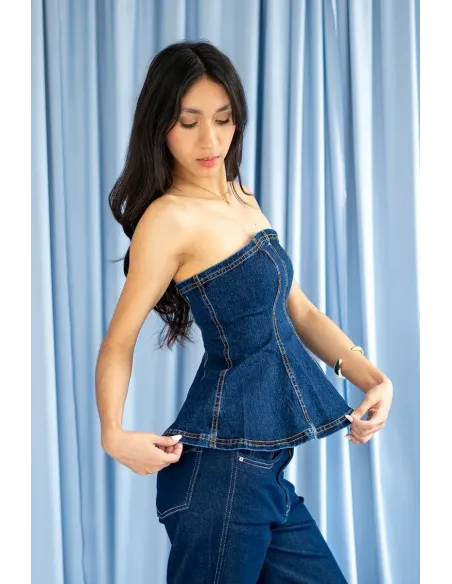 CLARTE VEST JEAN OSCURO