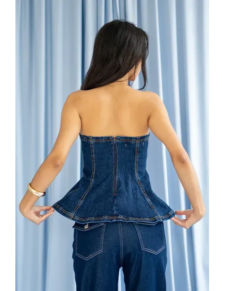 CLARTE VEST JEAN OSCURO