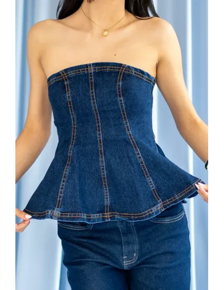 CLARTE VEST JEAN OSCURO