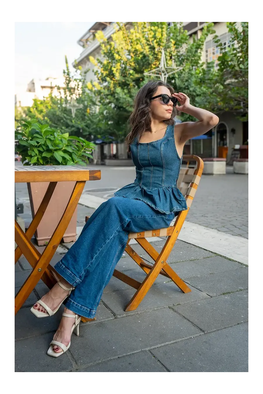 OPHELIA VEST JEAN TEAL INTERMEDIO