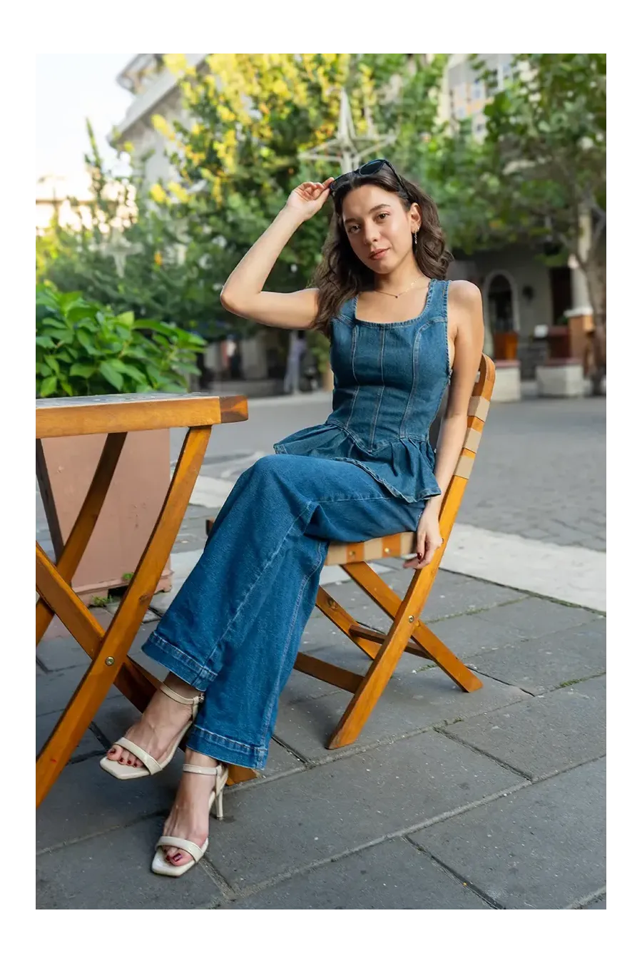 OPHELIA VEST JEAN TEAL INTERMEDIO 2